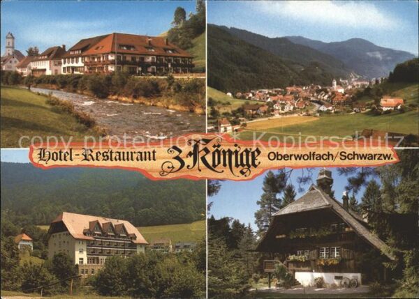 Oberwolfach Hotel Restaurant 3 Könige Ortsansicht