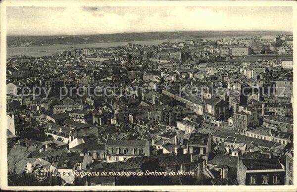 Lisboa Panorama do miradouro da Senhora do Mon