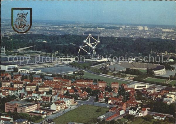 Bruessel Bruxelles Panorama mit dem Heysel