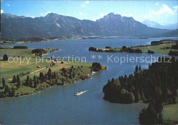 Forggensee Schwangau mit Tegelberg und Säugling