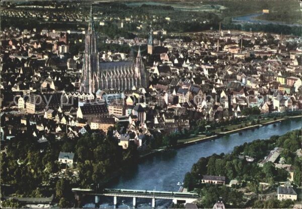 Ulm Donau Münster Fliegeraufnahme