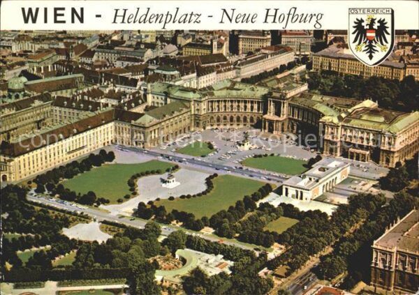 Wien Heldenplatz Neue Hofburg Fliegeraufnahm