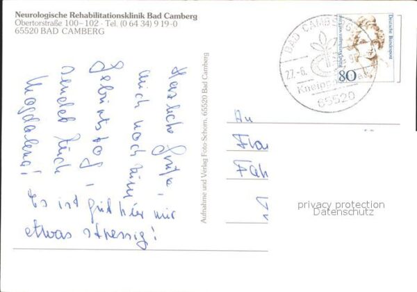 Bad Camberg Neurologische Klinik Kreuzkapelle Markt – Bild 2
