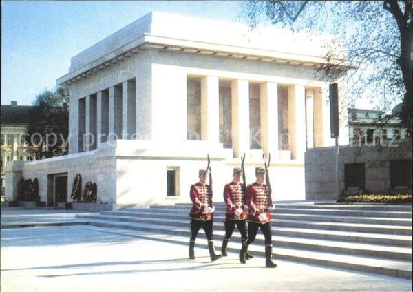 Sofia Sophia Mausoleum von Georgi Dimitroff Wache