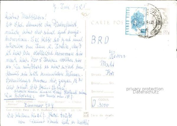 Baile Herculane Hotel Roman – Bild 2