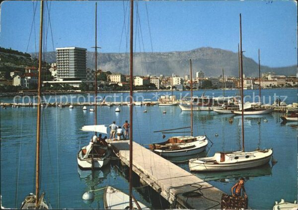 Split Spalato Bootshafen Panorama