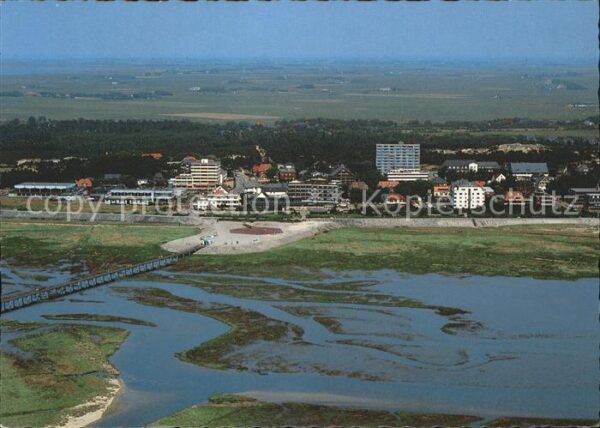 St Peter-Ording Fliegeraufnahme Bad Badebr?cke Sandbank