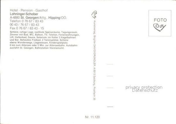 St Georgen Attergau Hotel Pension Lohninger Schober Panoram – Bild 2