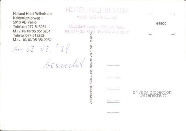 Venlo Holland Hotel Wilhelmina Details – Bild 2
