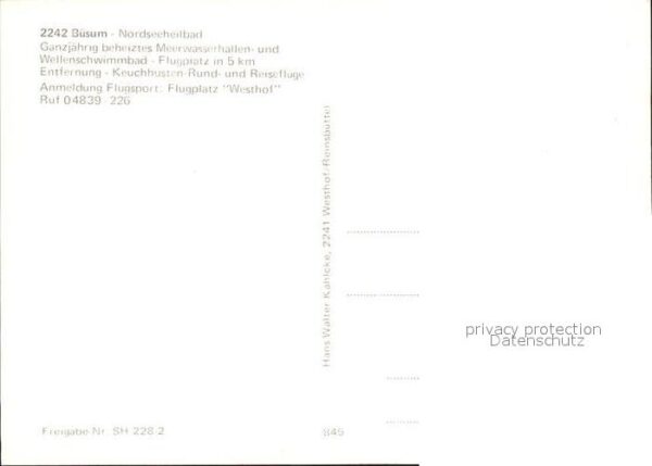 Buesum Nordseebad Fliegeraufnahme – Bild 2