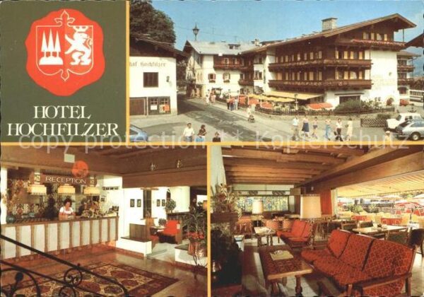 Ellmau Tirol Hotel Hochfilzer Rezeption Gastraum