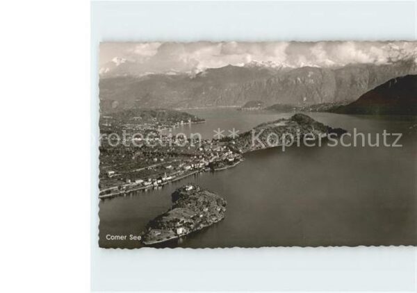 Como Lago di Como Comer See Fliegeraufnahme