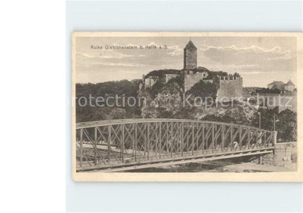 Halle Saale Ruine Giebichenstein Brücke