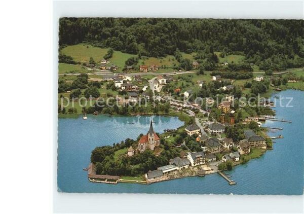 Maria Woerth Woerthersee Wallfahrtskirche und Rosenkranzkapelle