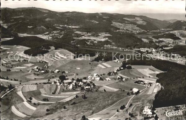Saig Schwarzwald Fliegeraufnahme mit Feldberg