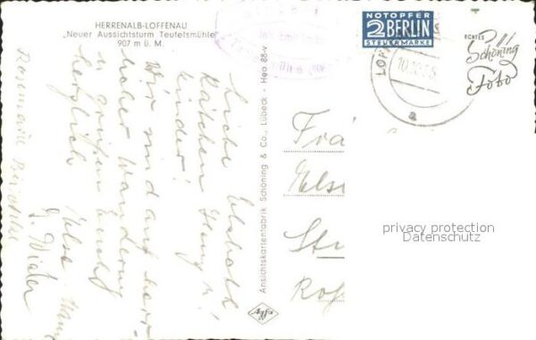 Loffenau Bad Herrenalb Aussichtsturm Teufelsmühle – Bild 2