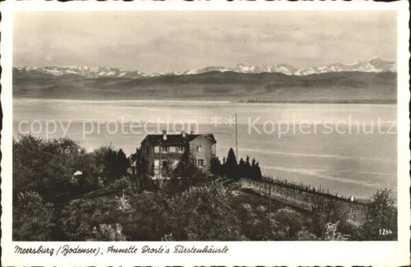 Meersburg Bodensee Annette Drosts Fürstenhäusle