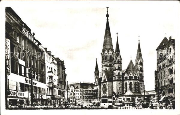 Berlin Tauentzienstrasse und Kaiser Wilhelm Ge