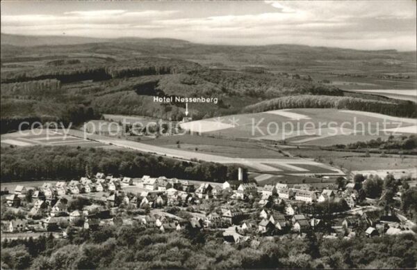 Schieder Fliegeraufnahme Hotel Restaurant Nessen