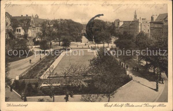 Duesseldorf Graf Adolf Platz und Königs-Allee