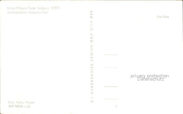 Poehl Vogtland Julius Mosen Turm Talsperre – Bild 2
