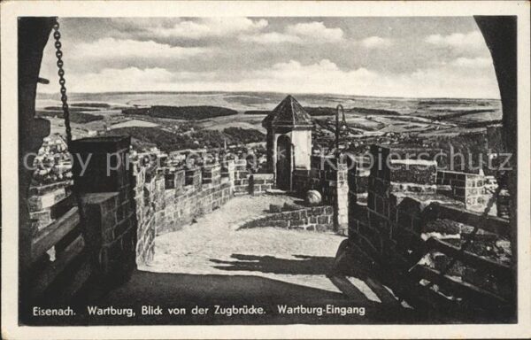 Eisenach Thueringen Wartburg Zugbrükce