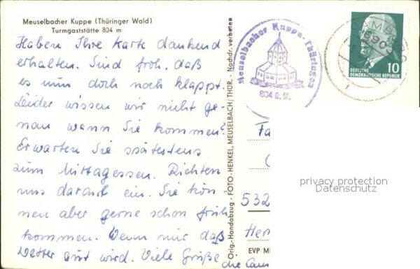 Meuselbach-Schwarzmuehle Kuppe Turmgasstätte – Bild 2