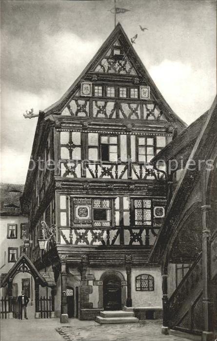 Meiningen Thueringen Büchnersches Haus Fachwerk
