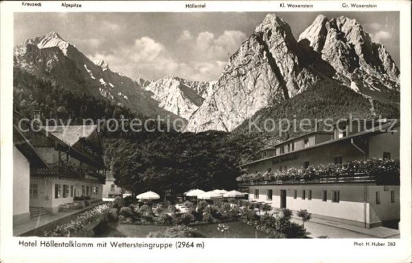 Garmisch-Partenkirchen Hotel Höllentalklamm mit Wettersteingru