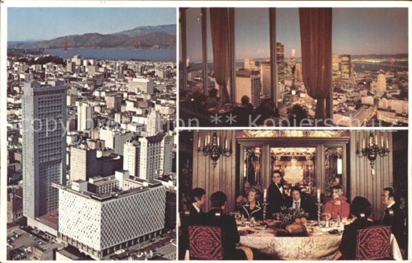 San Francisco California Hilton Hotel Restaurant Tower