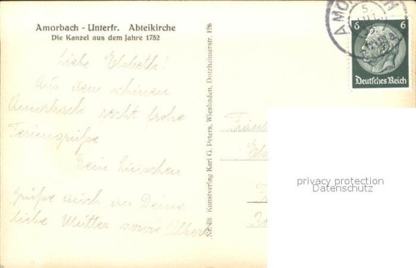 Amorbach Miltenberg Abteikirche Kanzel – Bild 2