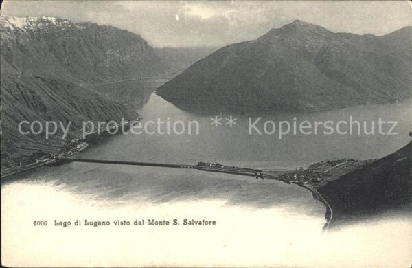 Lago di Lugano TI Visto dal Monte S. Salvatore