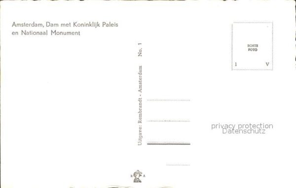 Amsterdam Niederlande Dam met Koninklijk Paleis en Nationaal – Bild 2
