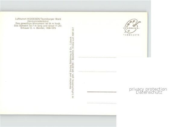 Hiddesen Hermannsdenkmal Fliegeraufnahme – Bild 2
