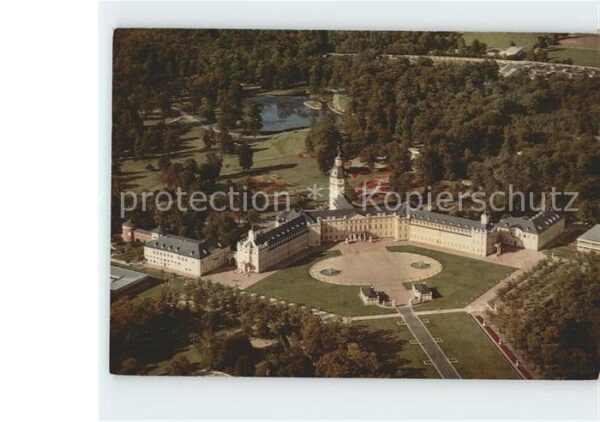 Karlsruhe Fliegeraufnahme Schloss
