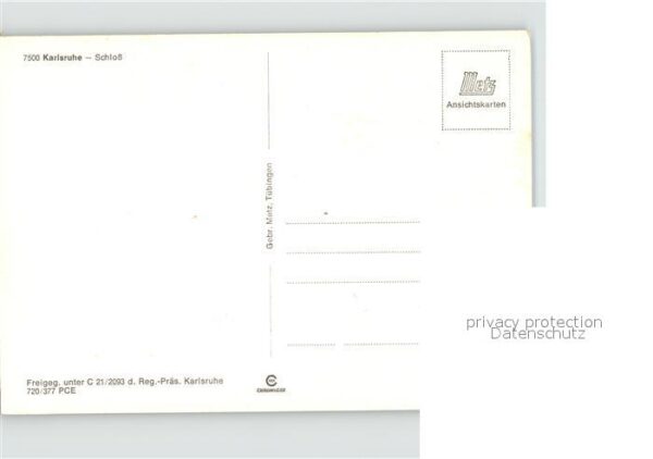Karlsruhe Fliegeraufnahme Schloss – Bild 2