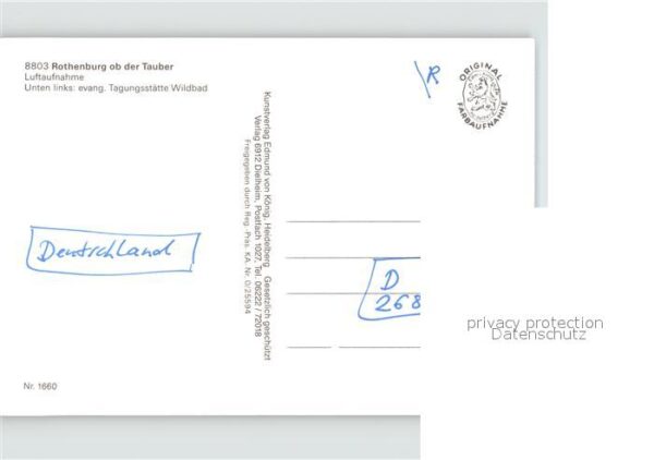 Rothenburg Tauber Fliegeraufnahme – Bild 2