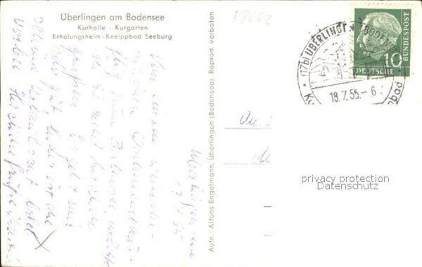 Ueberlingen Bodensee Kurhalle Kurgarten Erholungsheim Kneipp – Bild 2