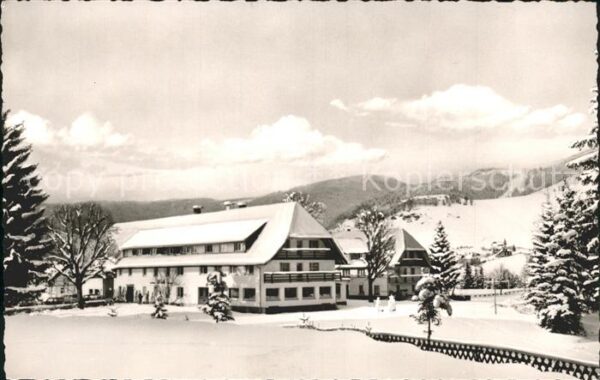 Bernau Schwarzwald Gasthof Pension R?ssle Winterpanorama