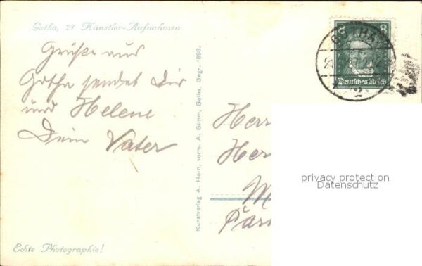 Gotha Thueringen Wasserkünste Landesbrandvers. Anstalt – Bild 2