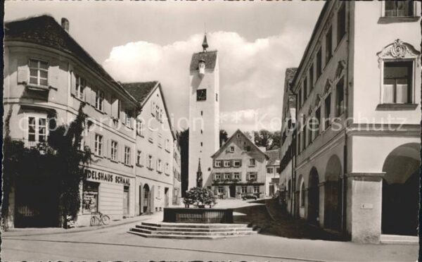 Leutkirch Partie am Hochturm Brunnen