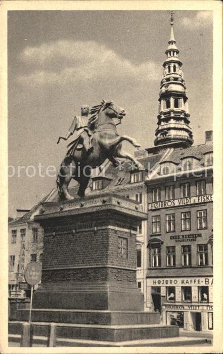 Copenhagen Kobenhavn Absalonstatuen Monument of Bishop Absal