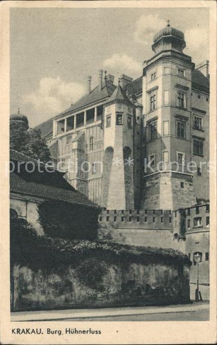 Krakau Krakow Burg Hühnerfuss