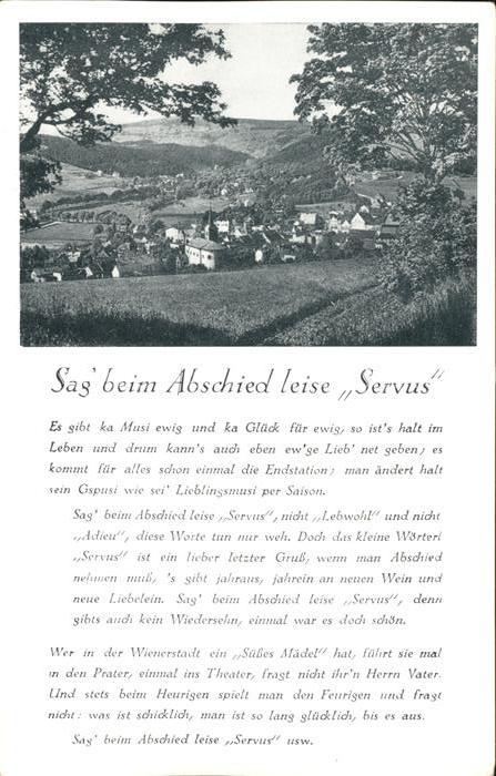 Bad Godesberg Lied Sag beim Abschied leise Servus Kar