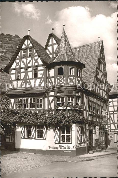 Bacharach Rhein Weinhaus Altes Haus Fachwerkhaus