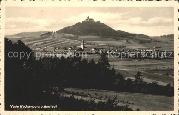 Arnstadt Ilm Panorama Veste Wachsenburg