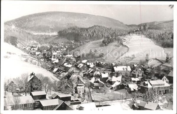 Bad Grund Panorama Moorheilbad im Winter