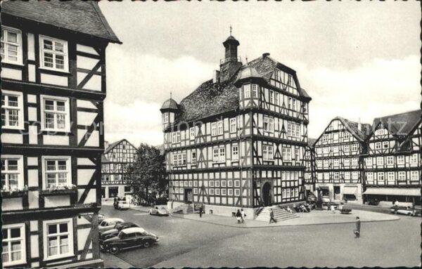 Melsungen Fulda Rathaus Fachwerkhaus Altstadt