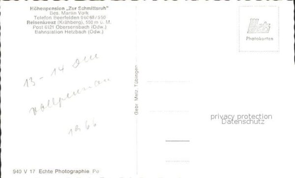 Obersensbach Höhenpension Zur Schmittsruh Reisenkreu – Bild 2