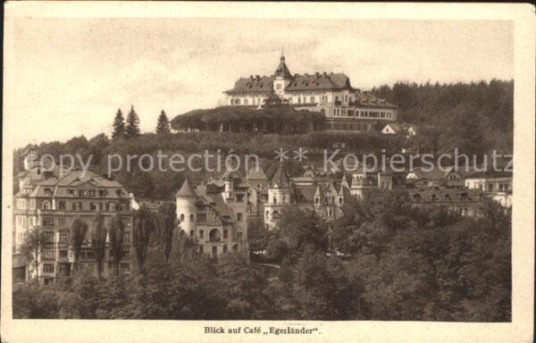 Marienbad Tschechien Boehmen Blick auf Cafe Egerländer